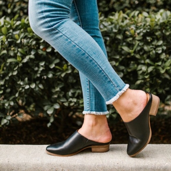 madewell leather mules